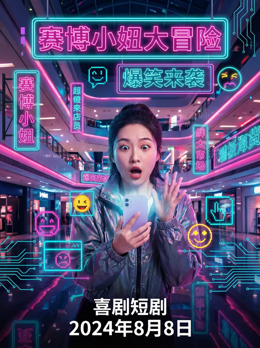 12回合2:重装上阵 搞笑喜剧短剧 - 赛博小妞大冒险海报